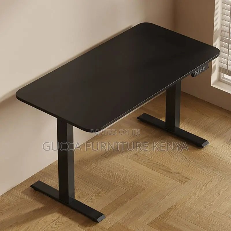 Office Tables:120cm Wood Electric Adjustable Writing Table