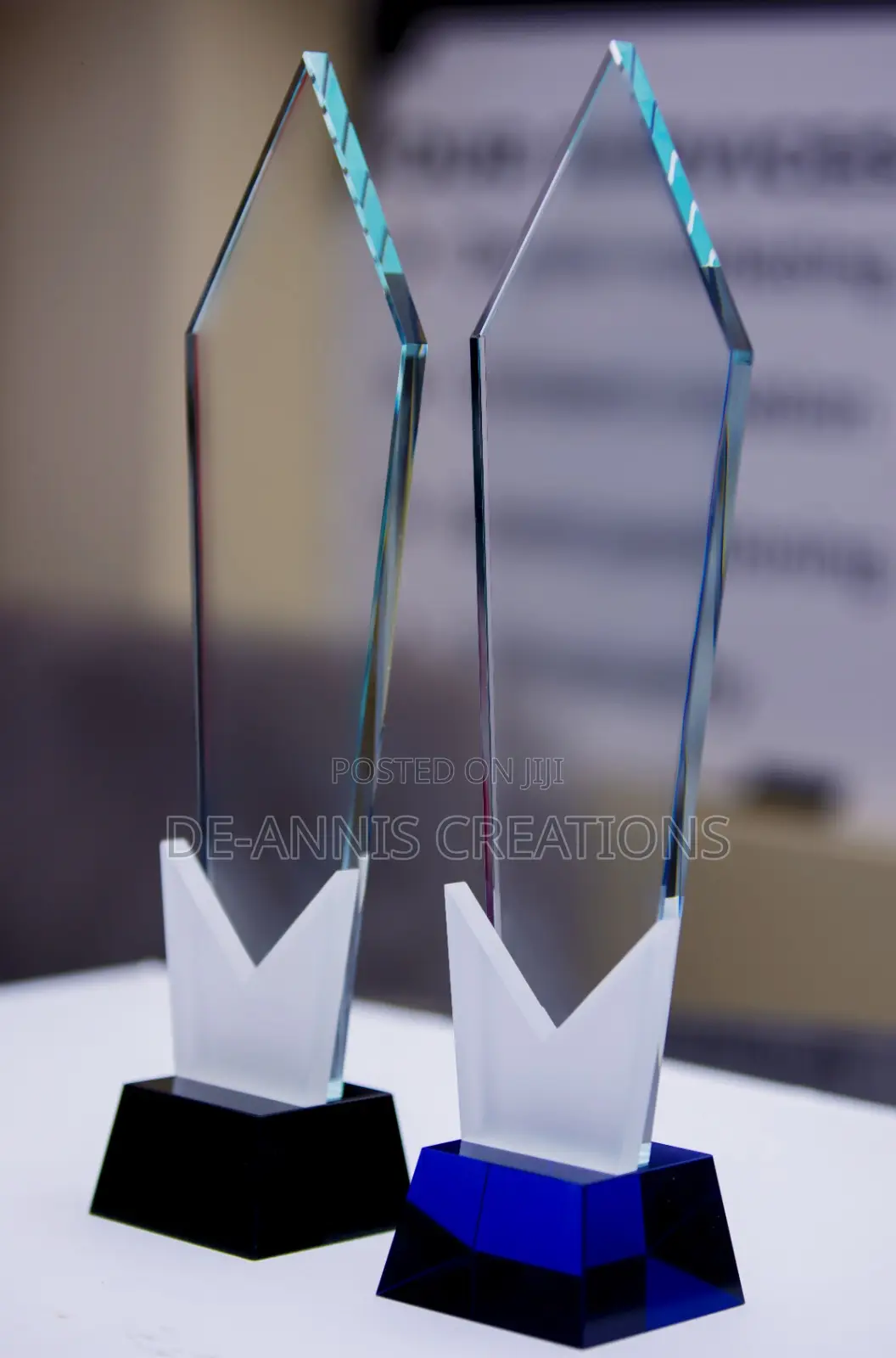 Blue/Black Sharp Acrylic Awards