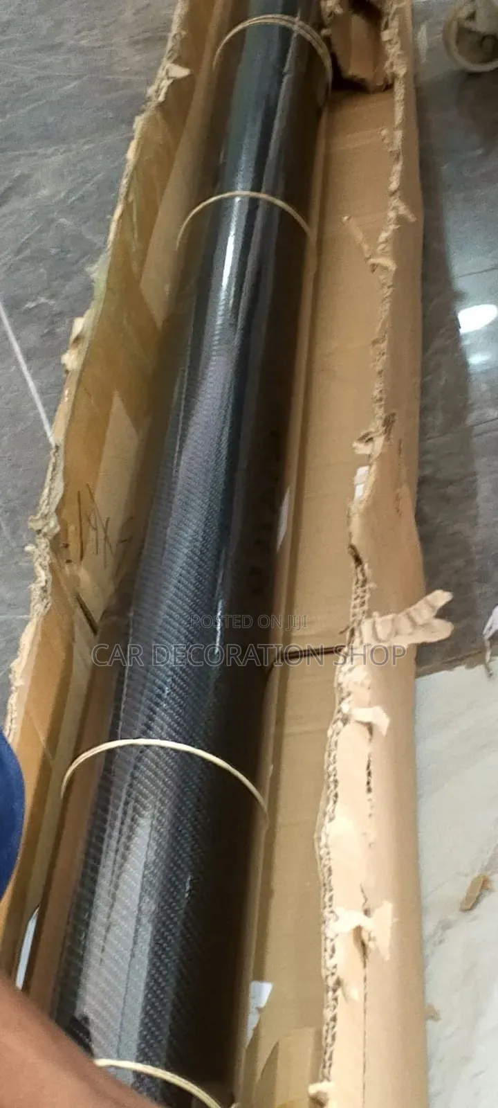 Gloss Carbon Finish Design Car Body Self Adhesive Wrap