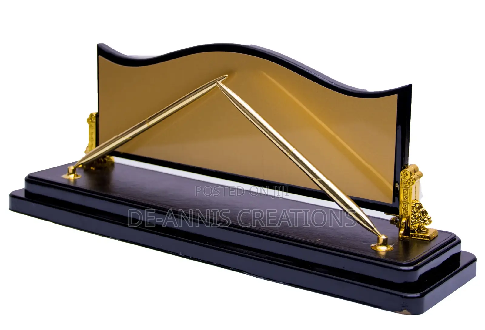 Customized Golden Desk Organizer