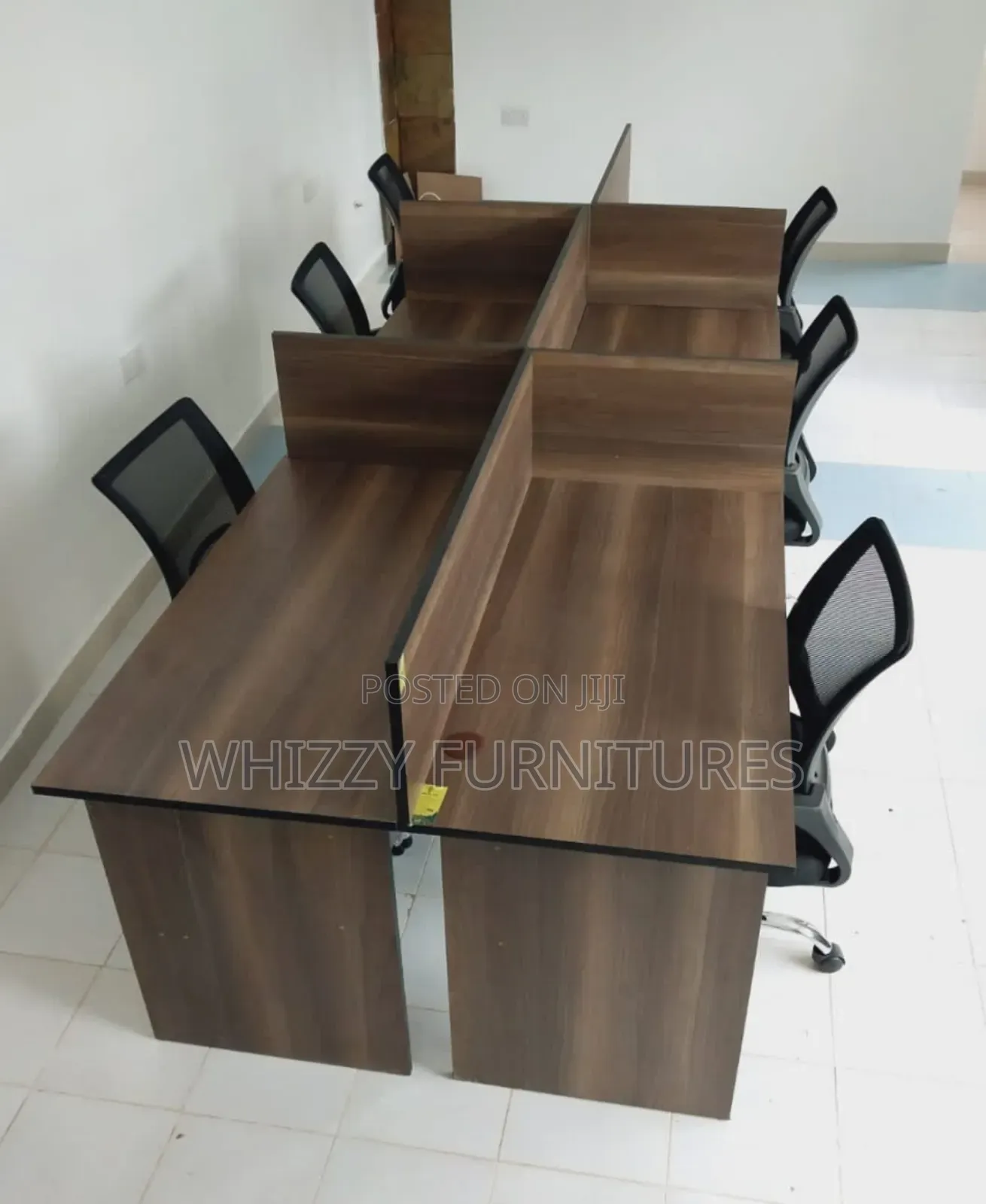 Brown 6-Way Workstation