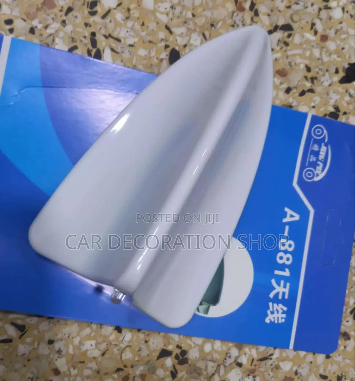 White Roof Decor Shark Antennae Self Adhesive