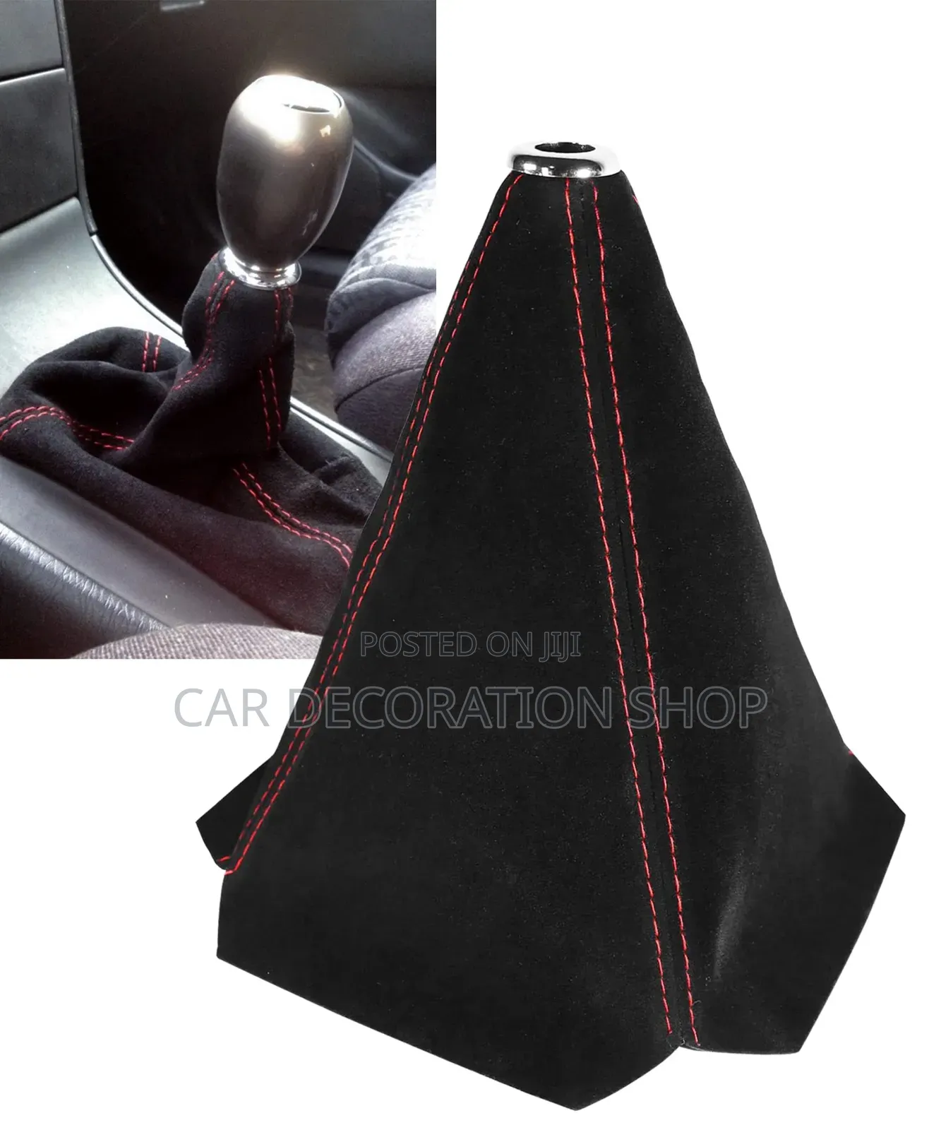 Gear Shift Knob Lever Shift Boot Dust Leather Cover