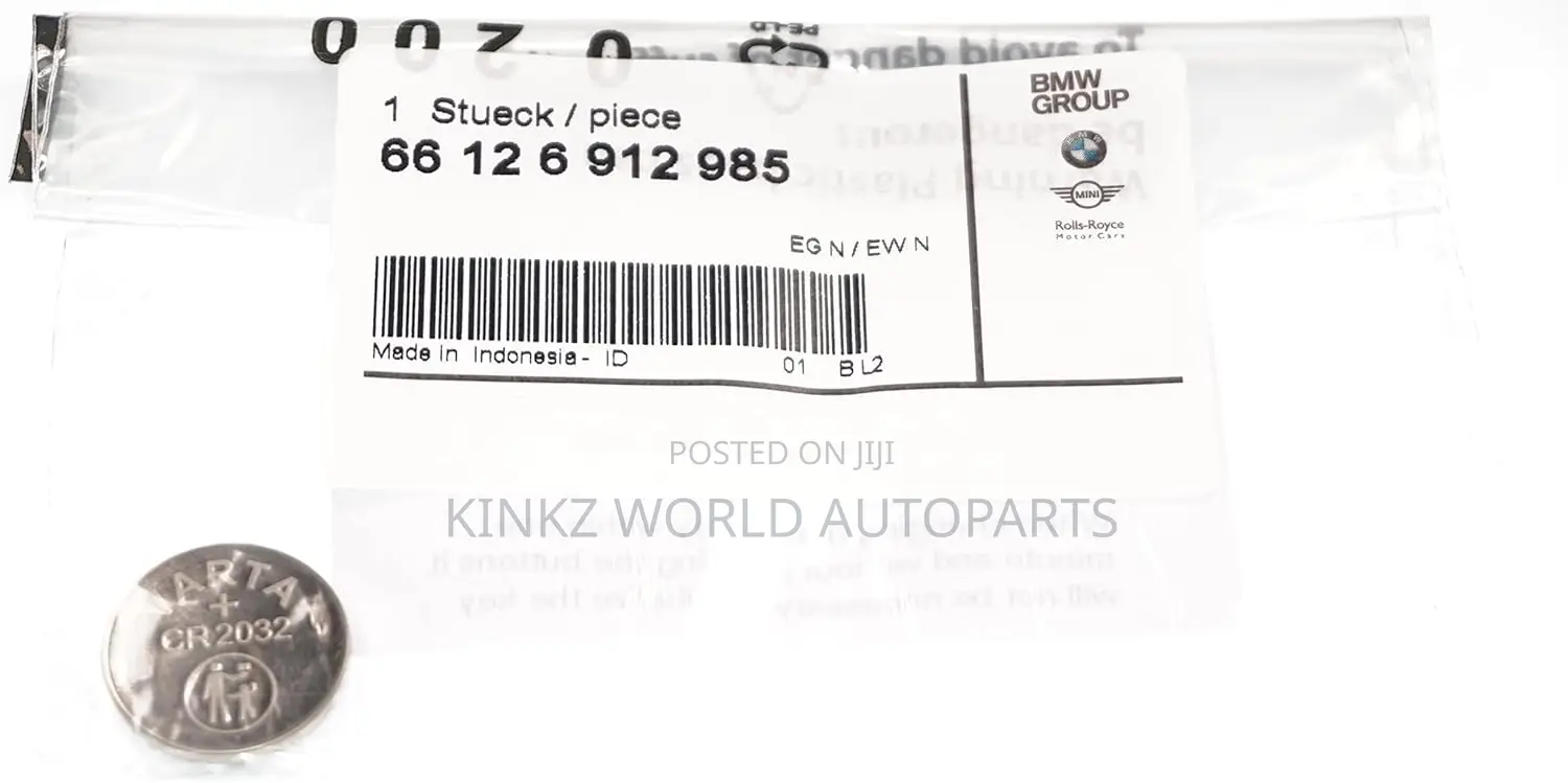 Genuine BMW Remote Key Fob Varta Battery Cr2032 66126912985