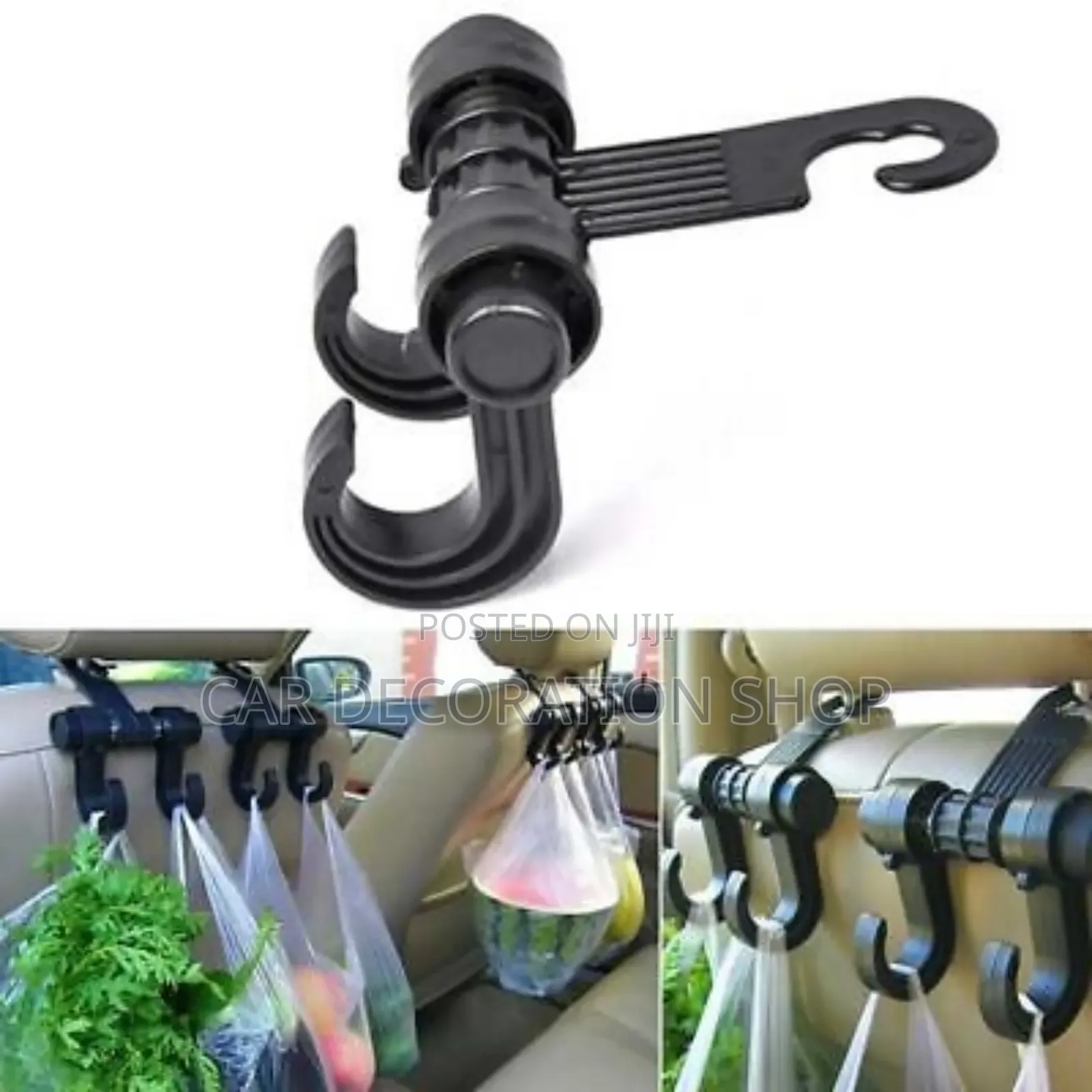 Car Headrest Double Hook Coat Hanger