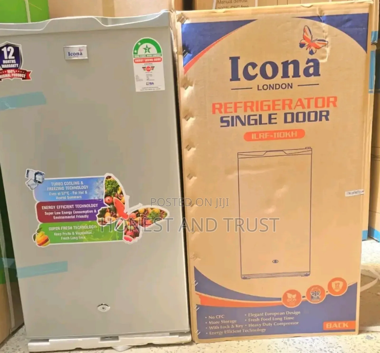 Efficient Stylish: Icona 90l Single Door Refrigerator