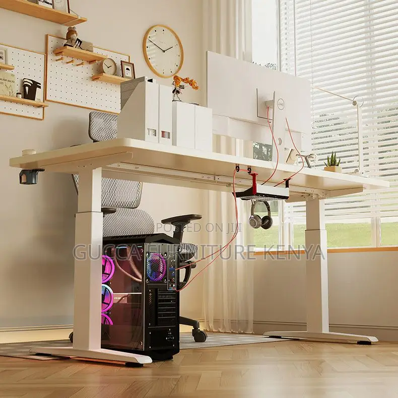 Office Tables: Moves Up and Down Automated 140cm Office Desk