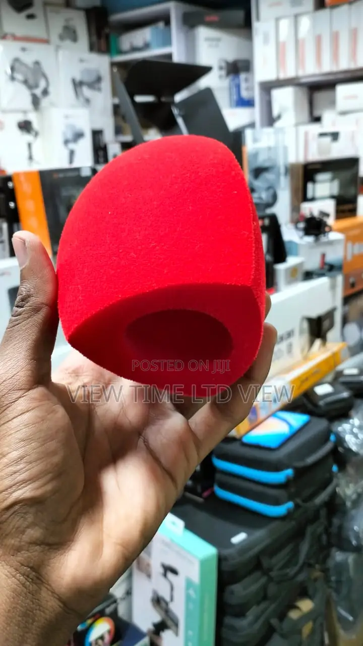 Red Microphone Windshield