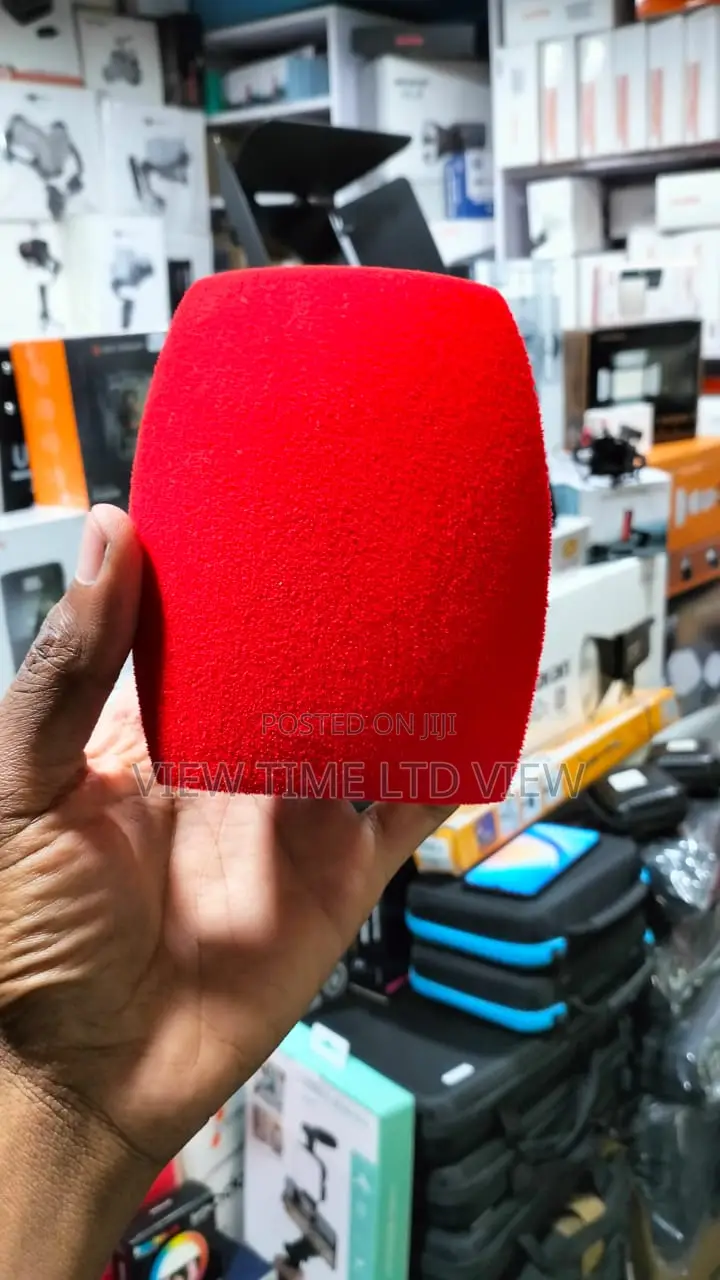 Red Microphone Windshield
