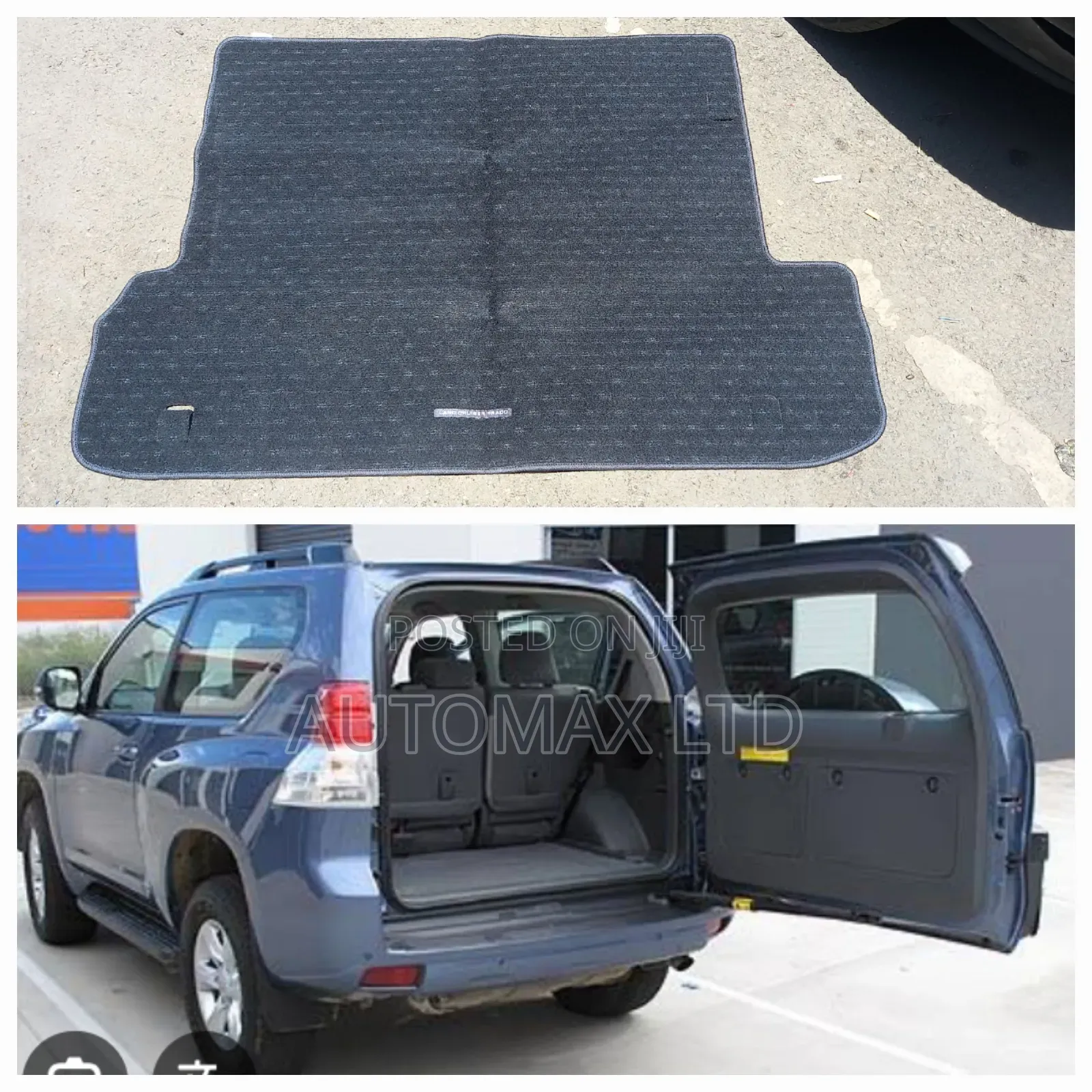 Black Rear Boot Mat. For Toyota Land Cruiser Prado J150/160,