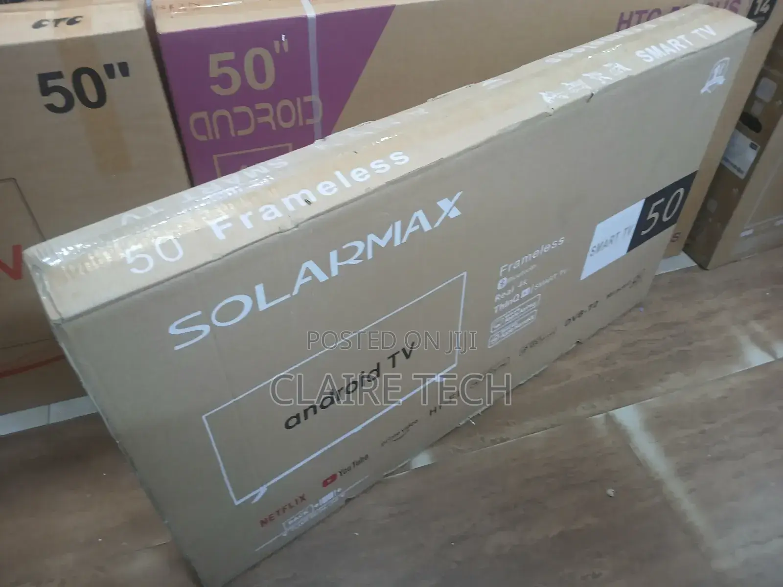 Solarmax 50" Inch Smart Android Frameless/Bluetooth/ Tv