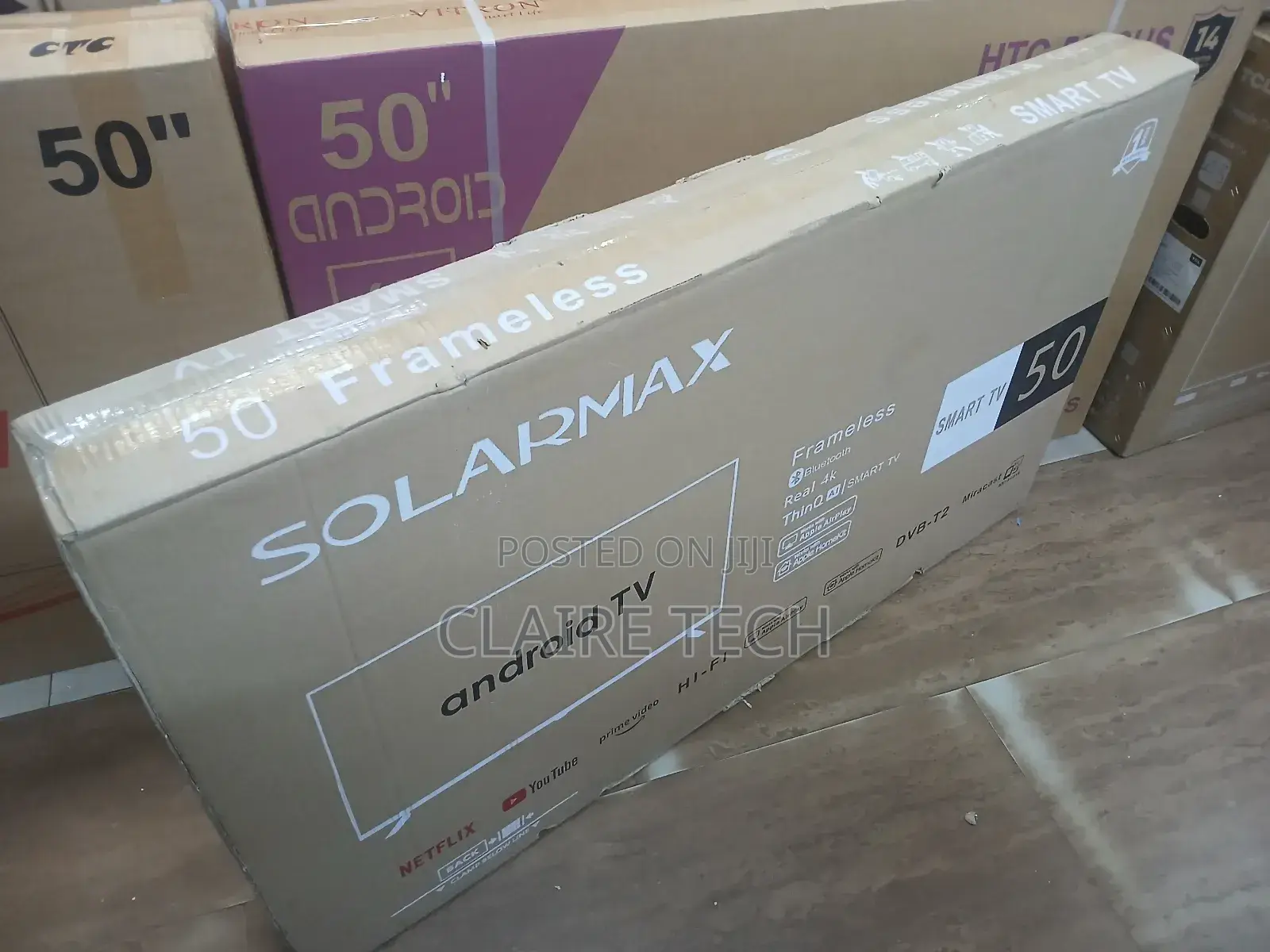 Solarmax 50" Inch Smart Android Frameless/Bluetooth/ Tv