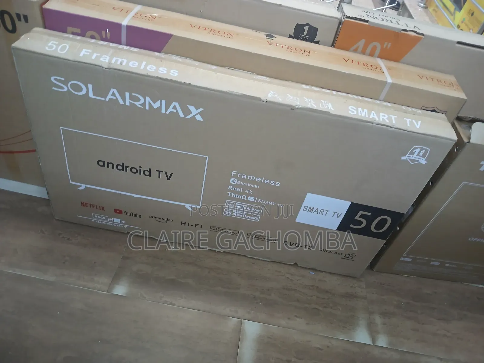 Solarmax 50"Inch Bluetooth Enabled Frameless Smart Android