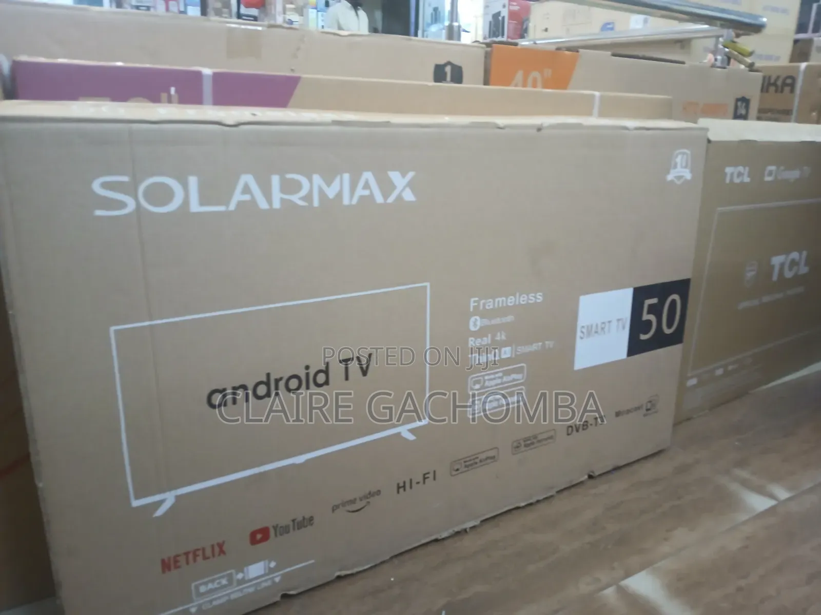 Solarmax 50"Inch Bluetooth Enabled Frameless Smart Android