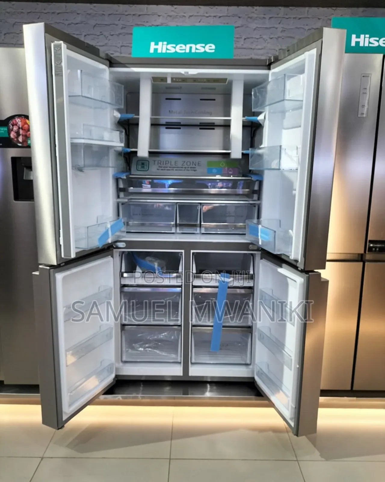 Hisense 454l French 4 Door Fridge- Water Dispenser New Model