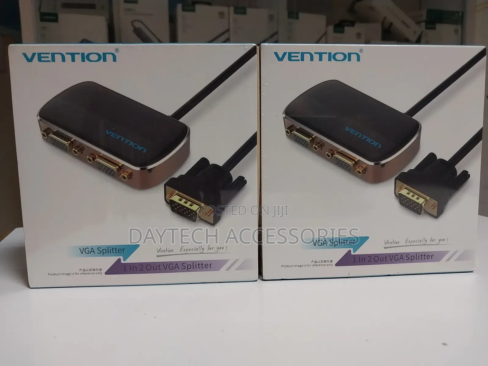 Vention Vga Splitter, 1 in 2 Out Vga Male to 2 Female