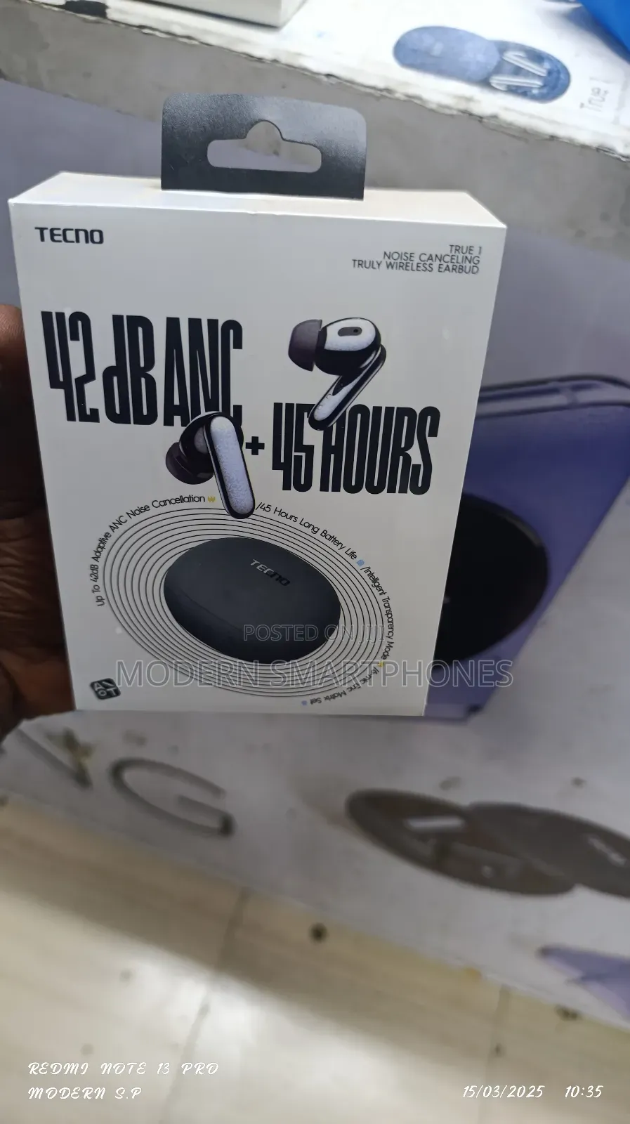 Tecno True 1 Noise Cancelling TWS Bluetooth Earphones