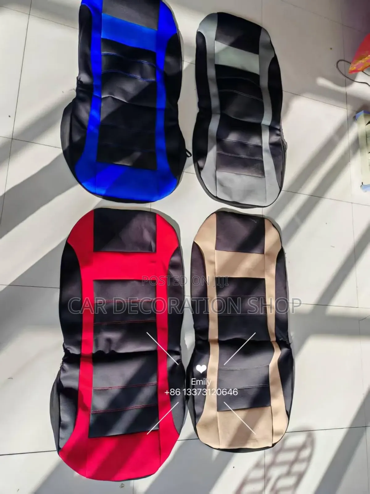Blue,Red, Grey Washable Seat Cushions