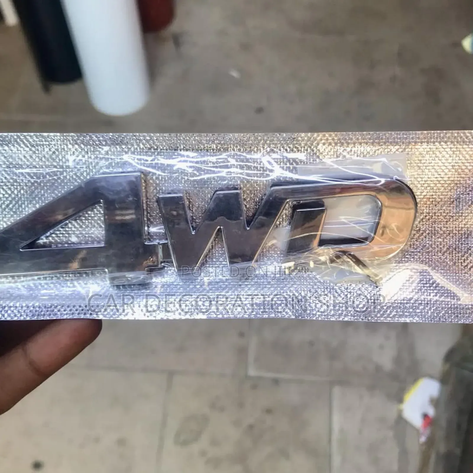4wd Chrome 3d Decal Badge