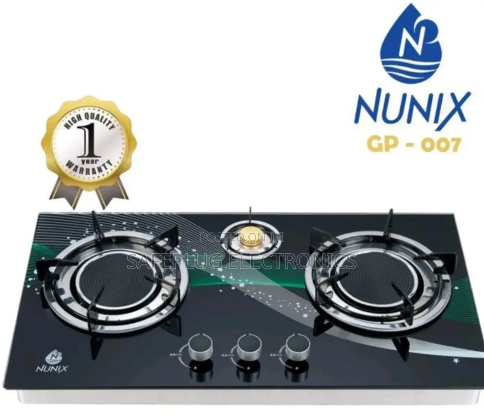 Infrared Cooker Nunix 3 Burner Glass Top Table
