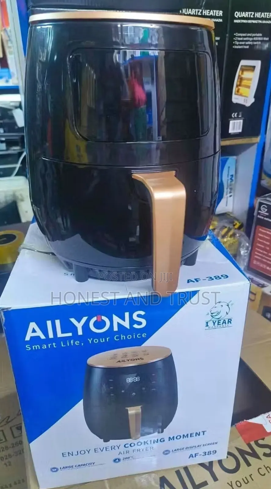 Ailyons 6l Air Fryer (Af-389) - Black Gold