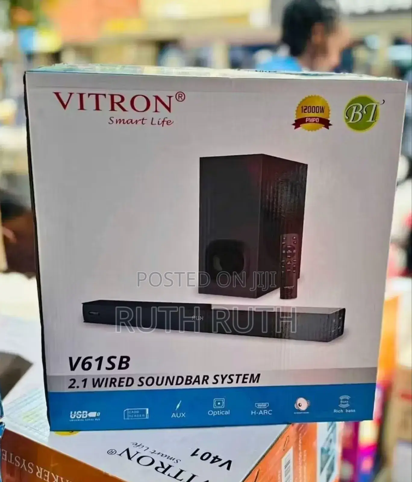Vitron V61 Sb 2.1 Wired Soundbar System S-65