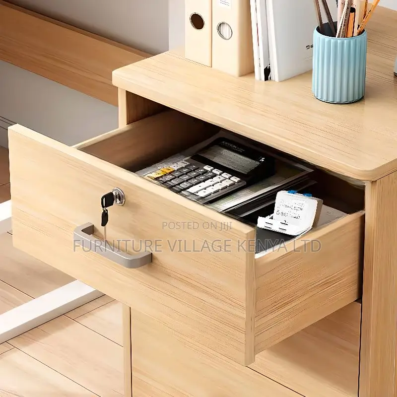 Office Storage Unit With Caster Wheels, Drawers
