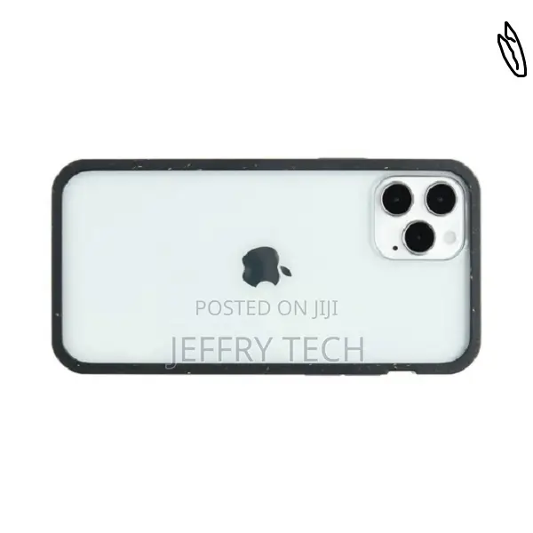 Clear iPhone 12/iPhone 12 Pro Case With Black Ridge