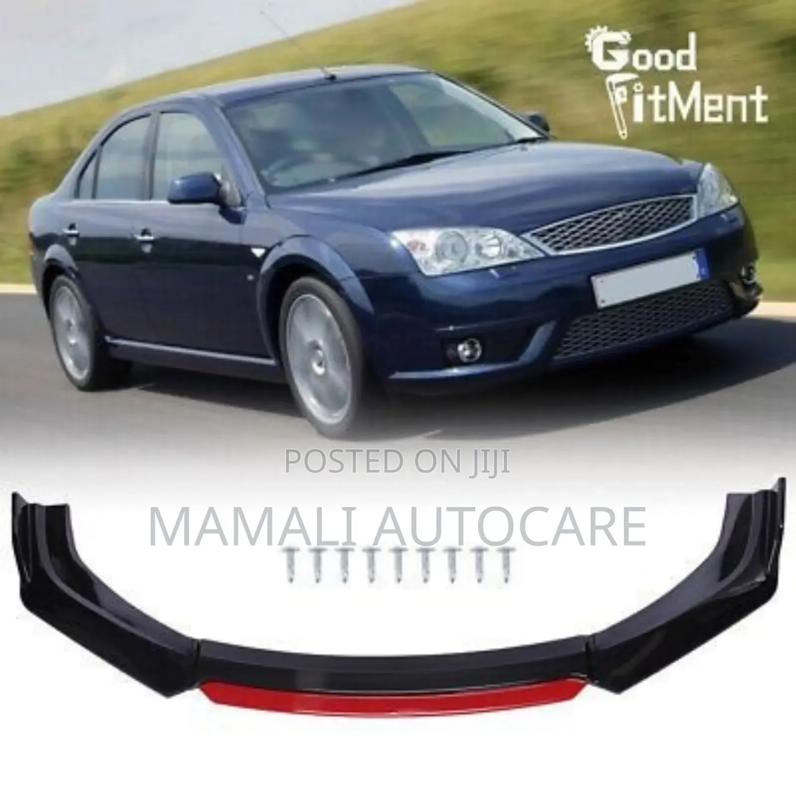 Black Front Bumper Lip – Universal Fit for Most Vehicles
