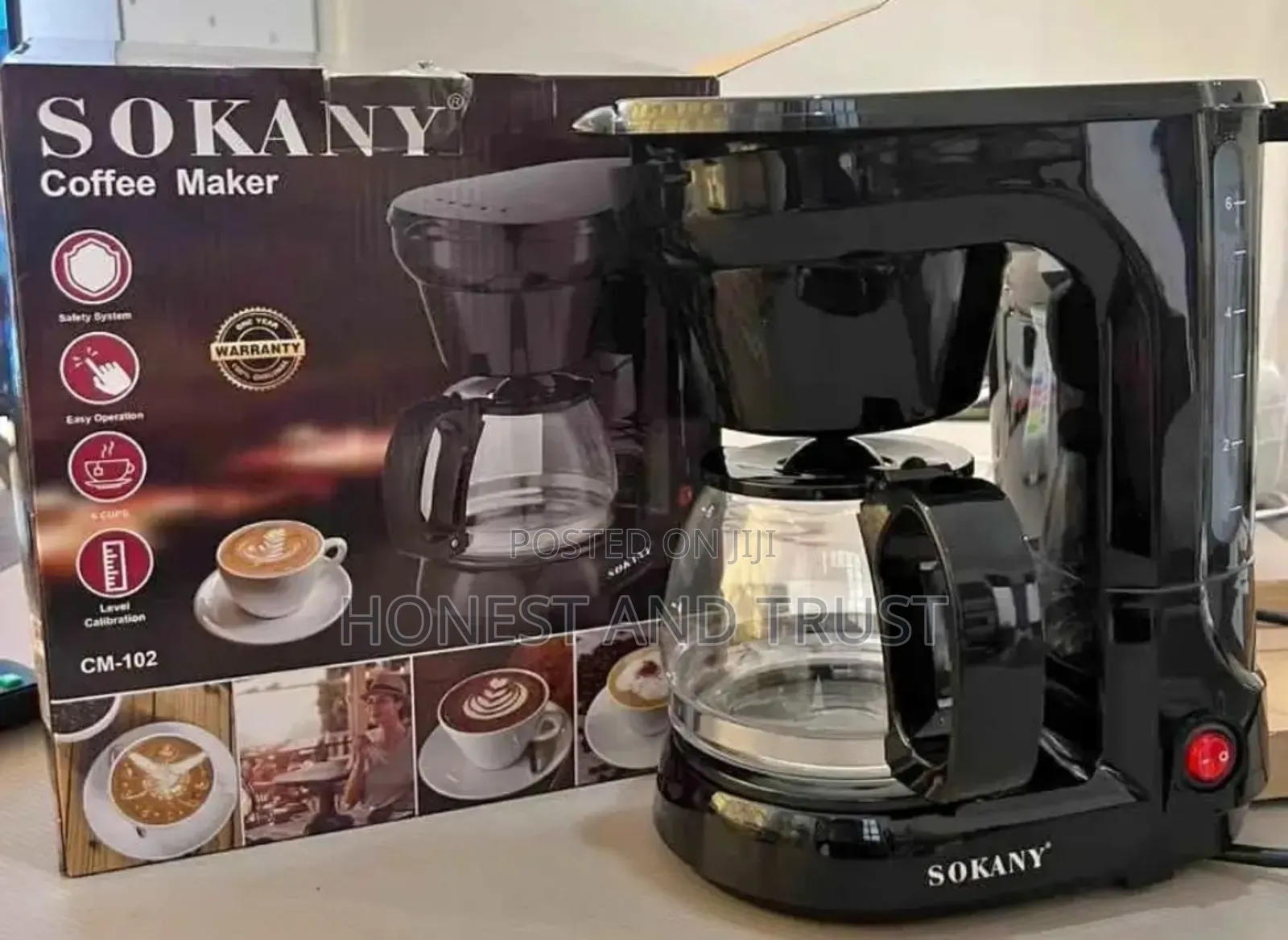 Sokany Coffee Maker Machine - 12 Cups Anti-Drip Device