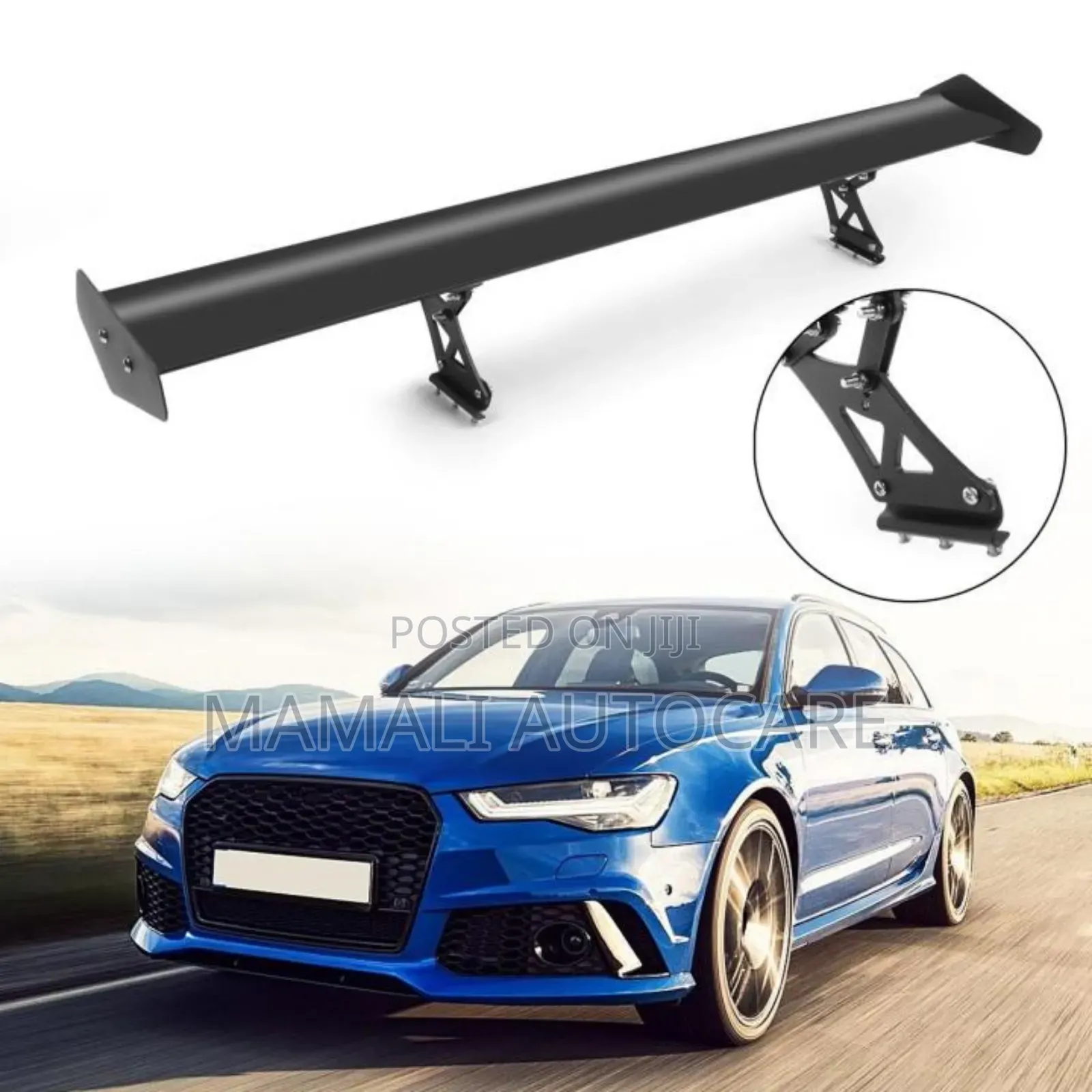 Rear Wing Universal Single Blade Aluminum Spoiler