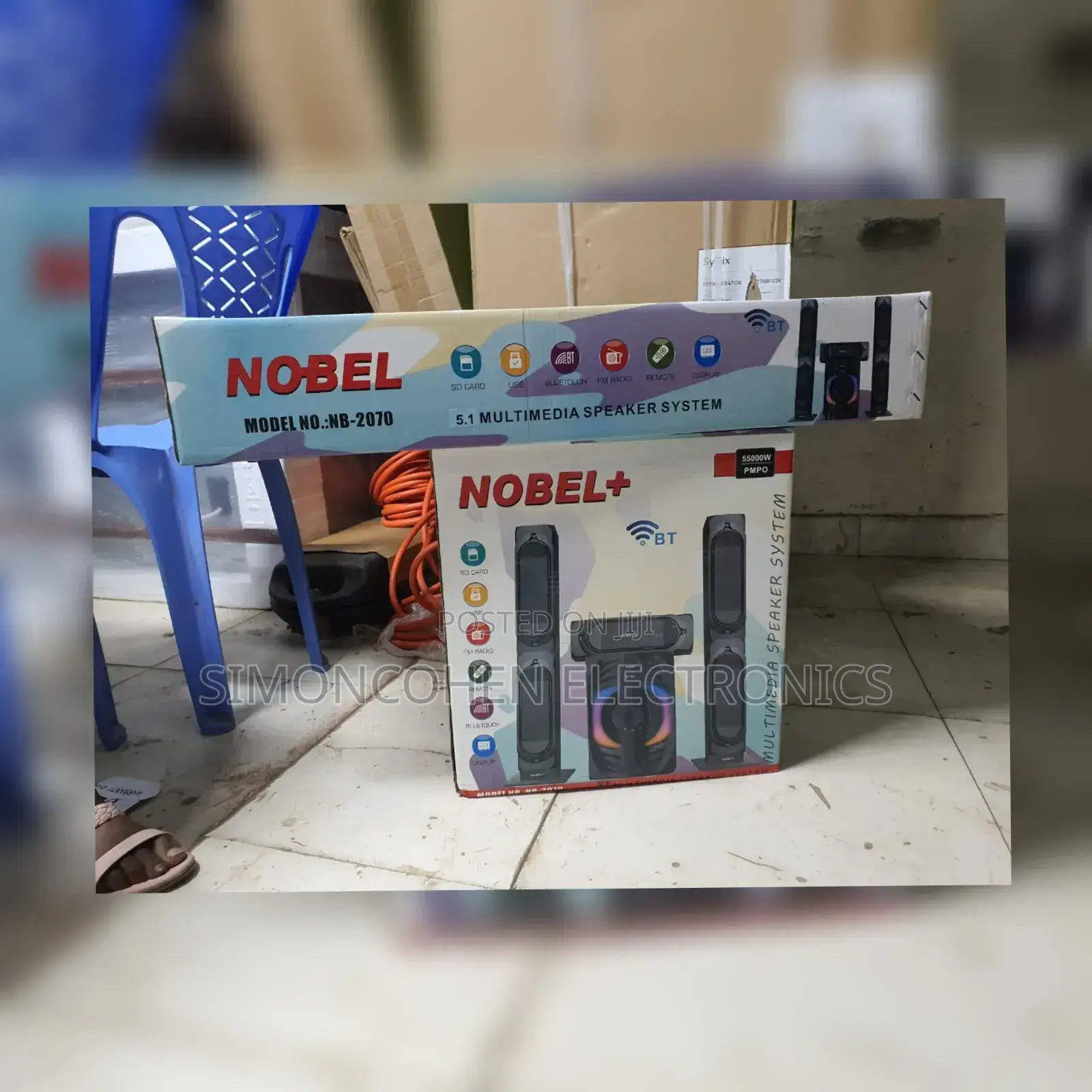 Nobel Nb-2070 3.1ch Subwoofer 55,000w Speaker System