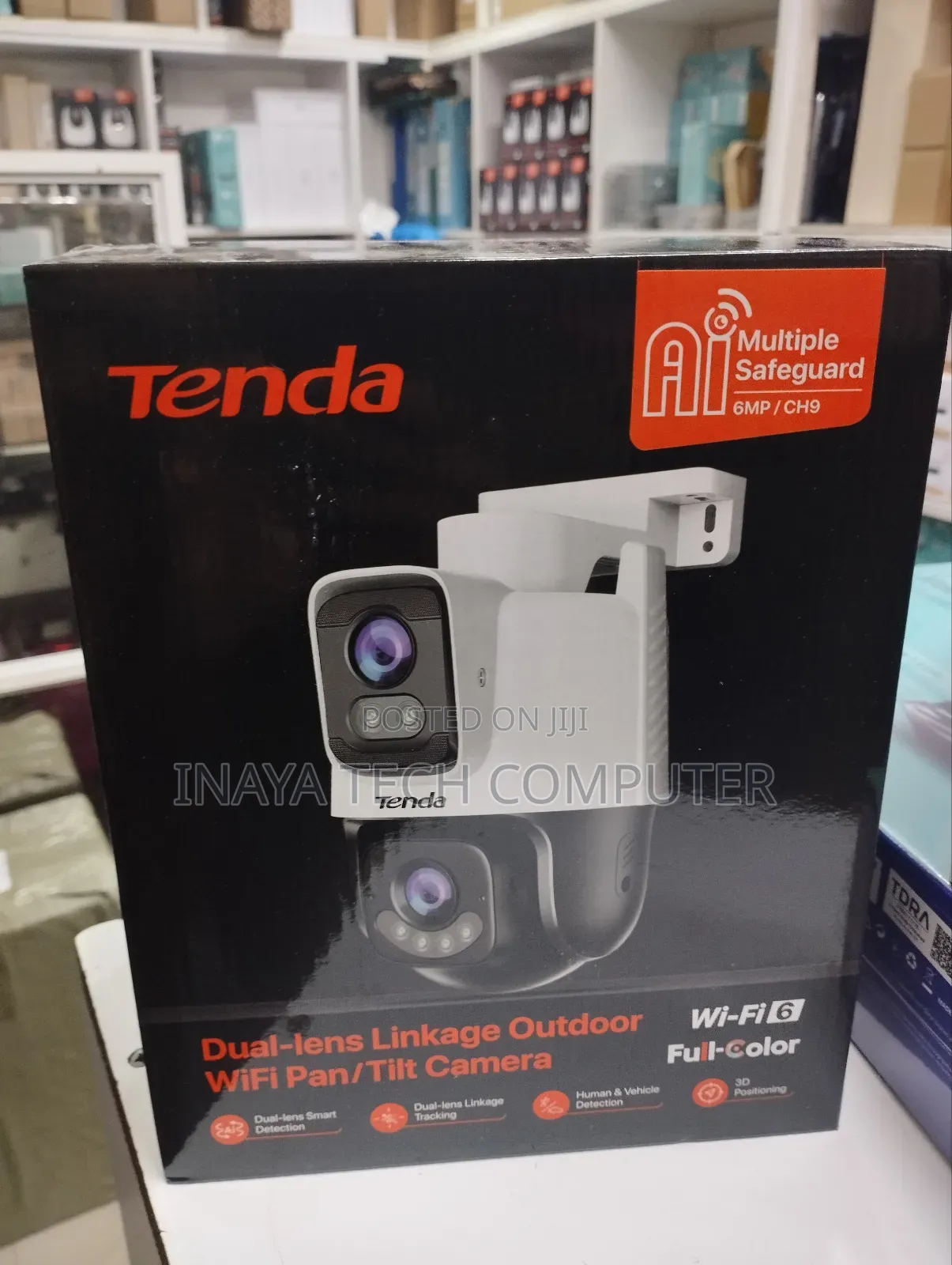 Tenda Ch9 6mp Full Color Security Wifi 6 Ai Camera