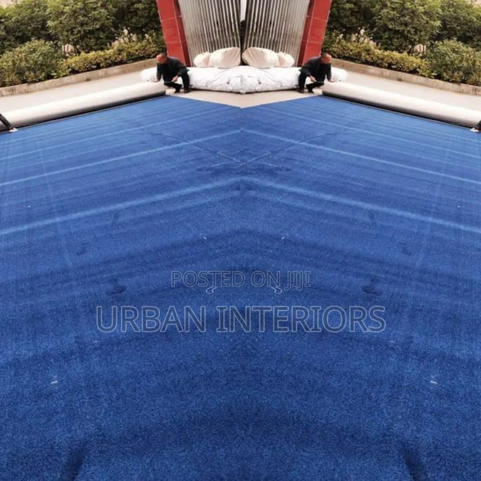Blue Wall to Wall Carpets. Walkway Carpets 4mm