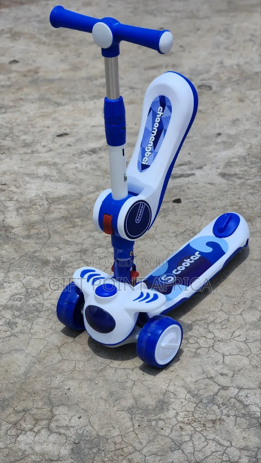 Blue 2 in 1 Scooter for Kids Below 5 Years