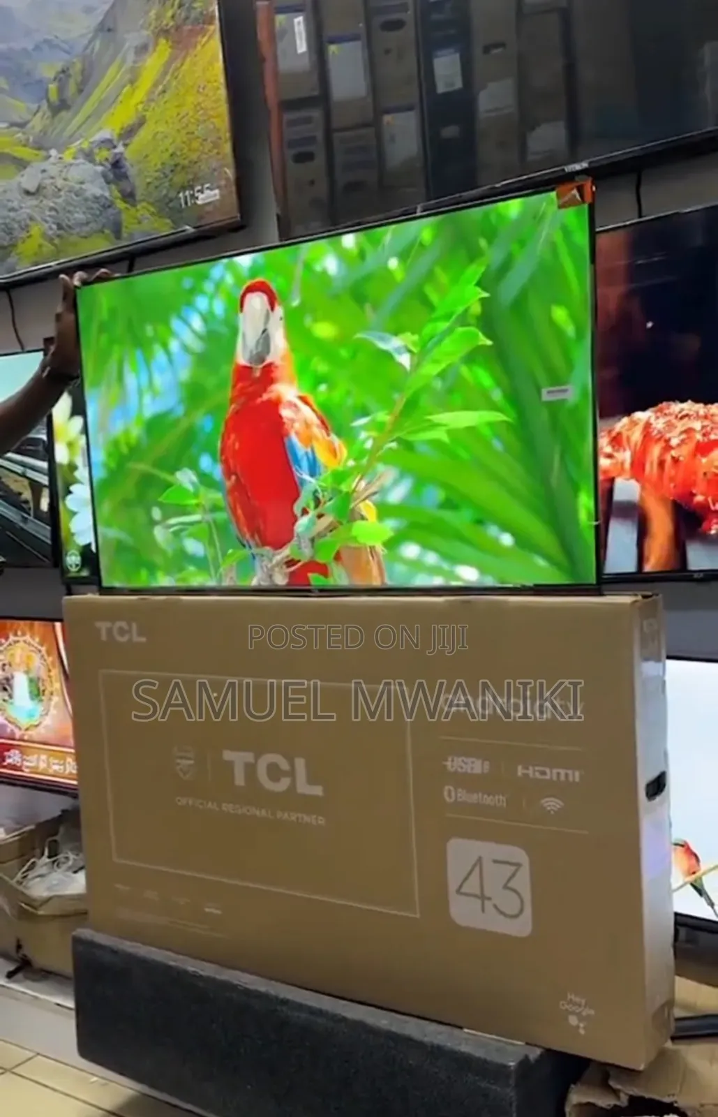 TCL 43′′ FHD 1080 Pixels Android Tv Frameless Screen Design