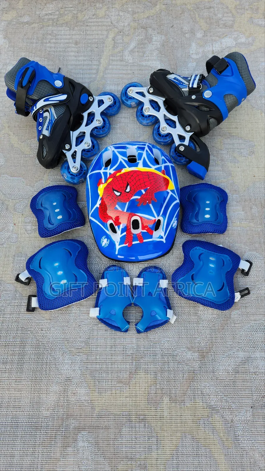 Size 31-42 Blue Full Set Roller Skates Shoes