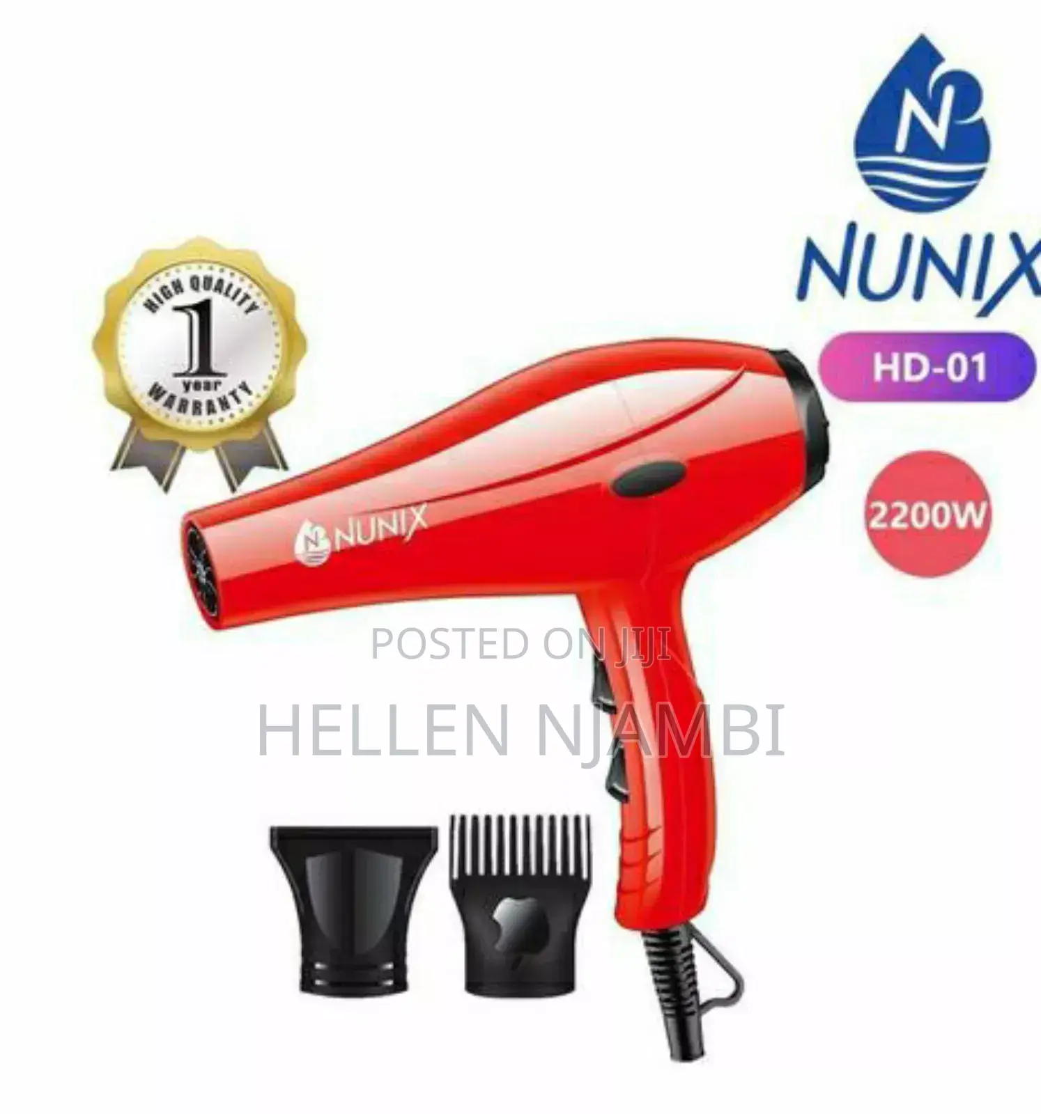 Nunix Hd-01 Blow Dry Hair Dryer