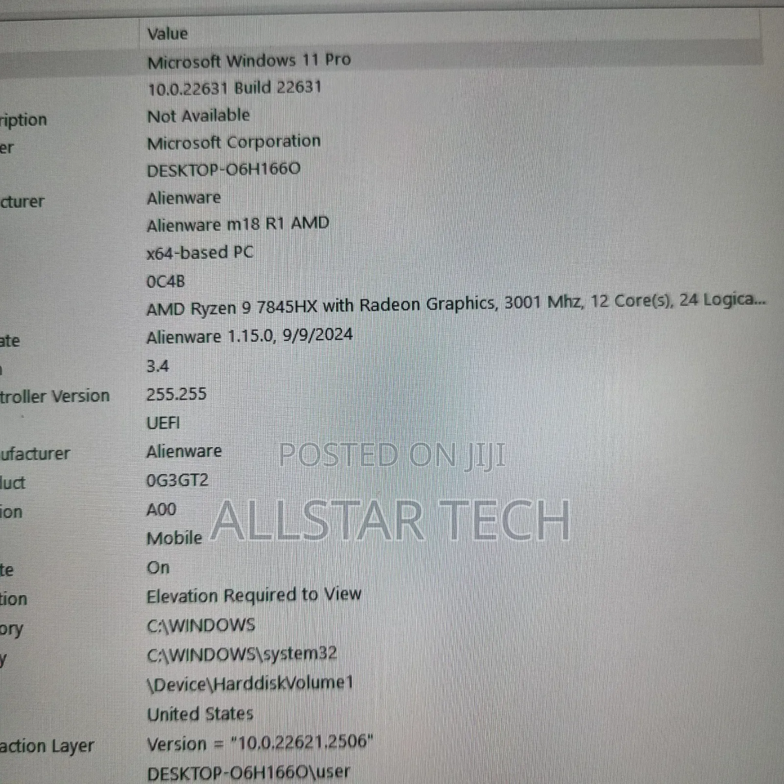 Laptop Dell Alienware M18X 32GB AMD Ryzen 9 SSD 2T