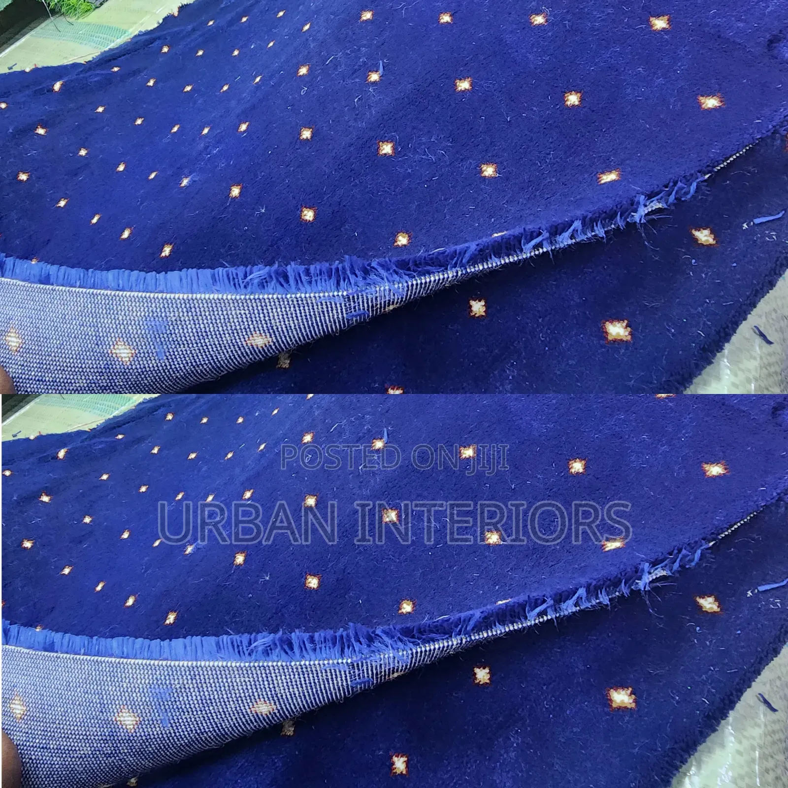 Executive Carpets. Blue Dotted Patterns