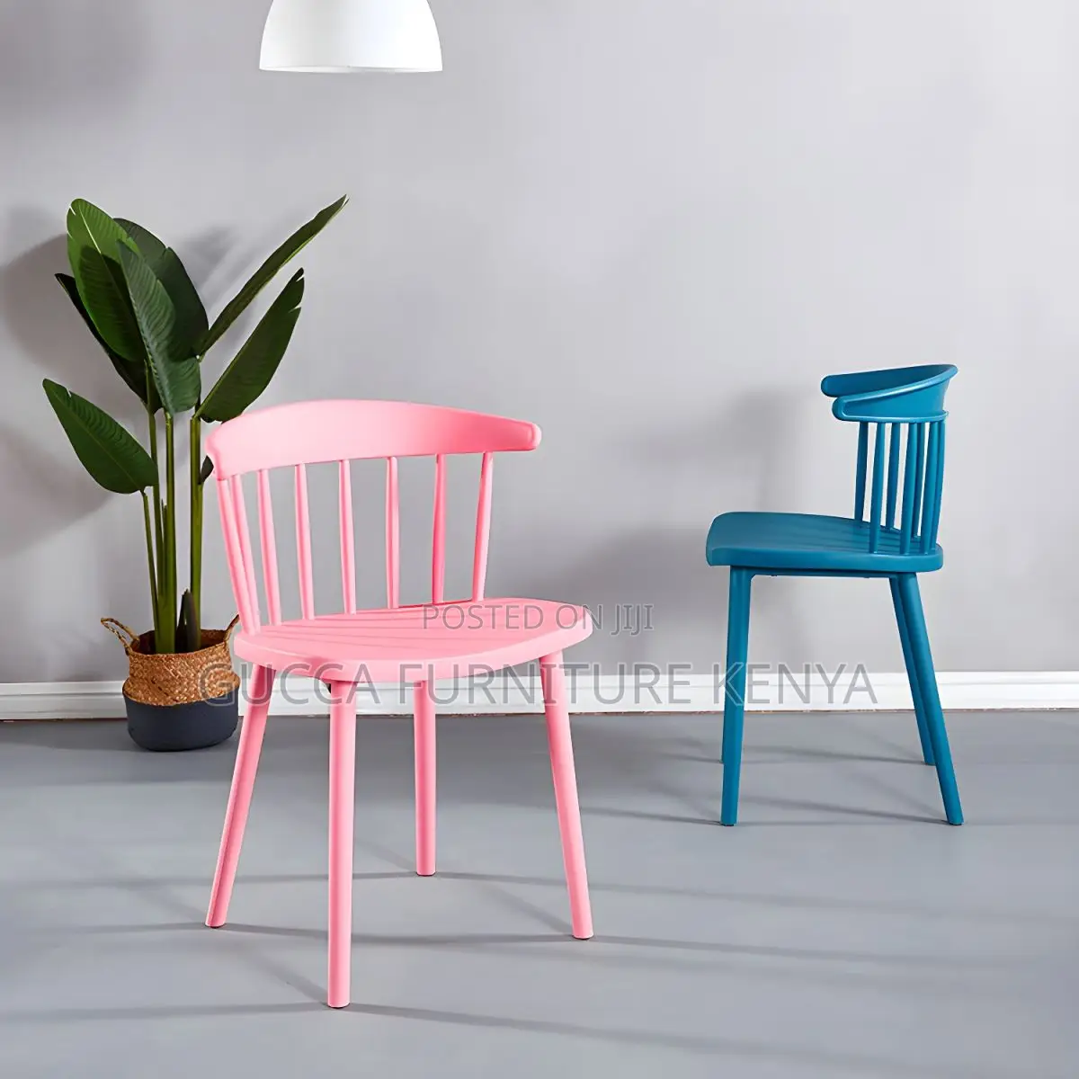 Home Chairs: Plastic Scandinavian Armless Dining Chair