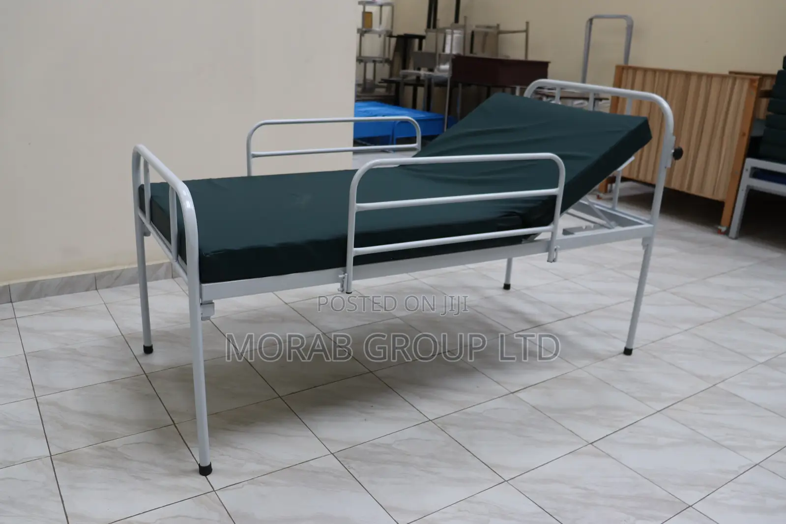 Hospital Bed Without Mattress - With Side Rails