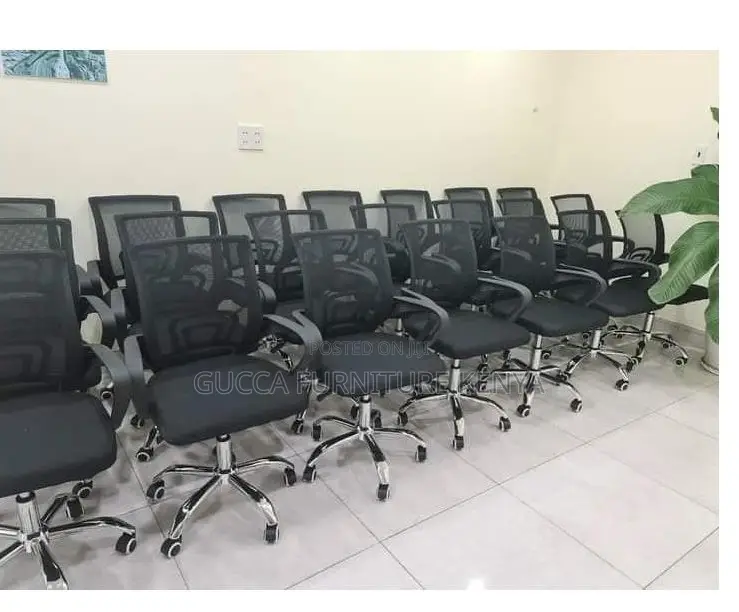 Office Chairs: Mesh Swivel Low Back Home Office Chair Black