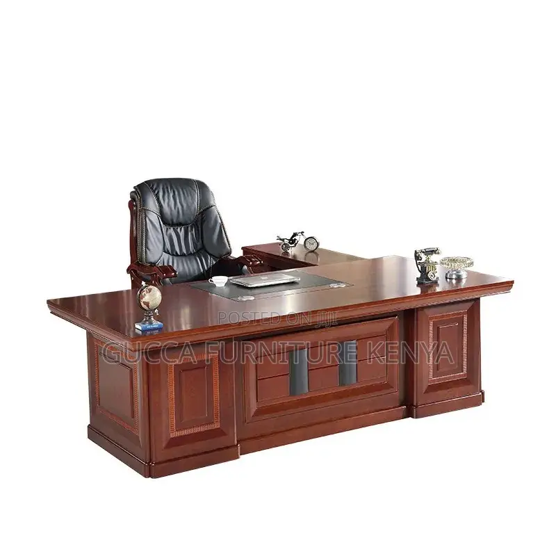 Office Tables: Executive High 160cm Mahogany Office Table