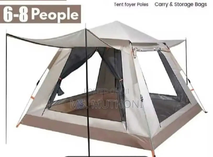 6 -8 People Camping Tent Available Colour: Blue
