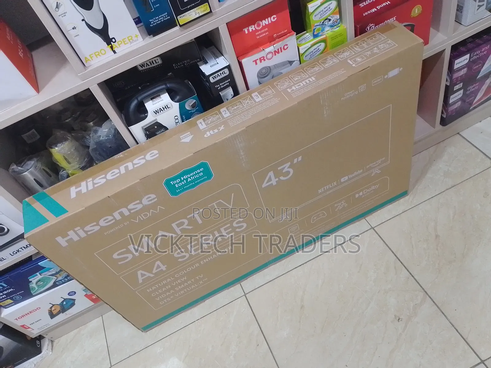 Hisense 43 Inch A4 Series Uhdframeless Tv With 2yrs Warranty