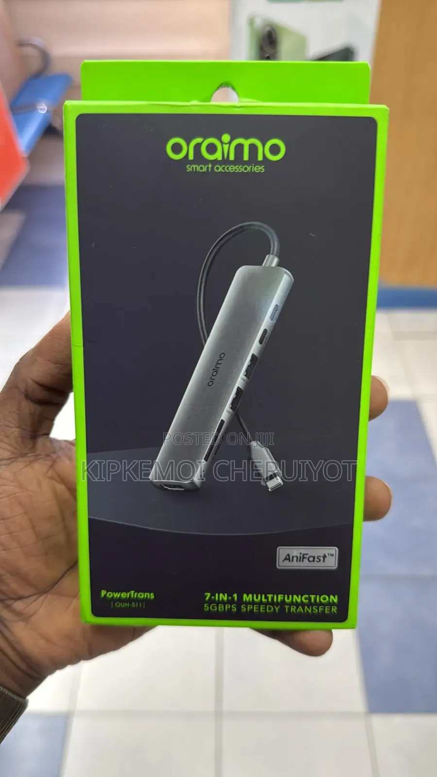 Oraimo Powertrans Usb-C Hub 7-in-1 Multi-Functional Adapter