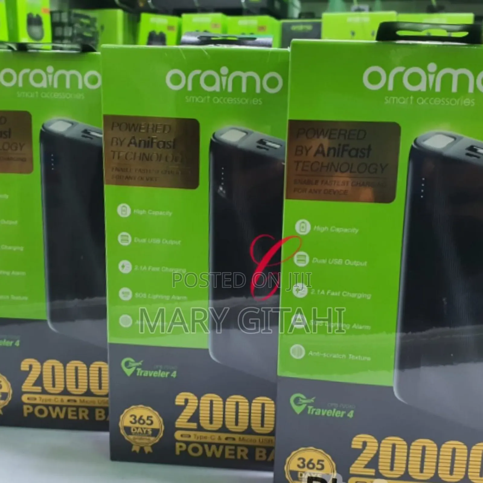 Oraimo Traveler 4 Opb-P204d 20,000mah Power Banks