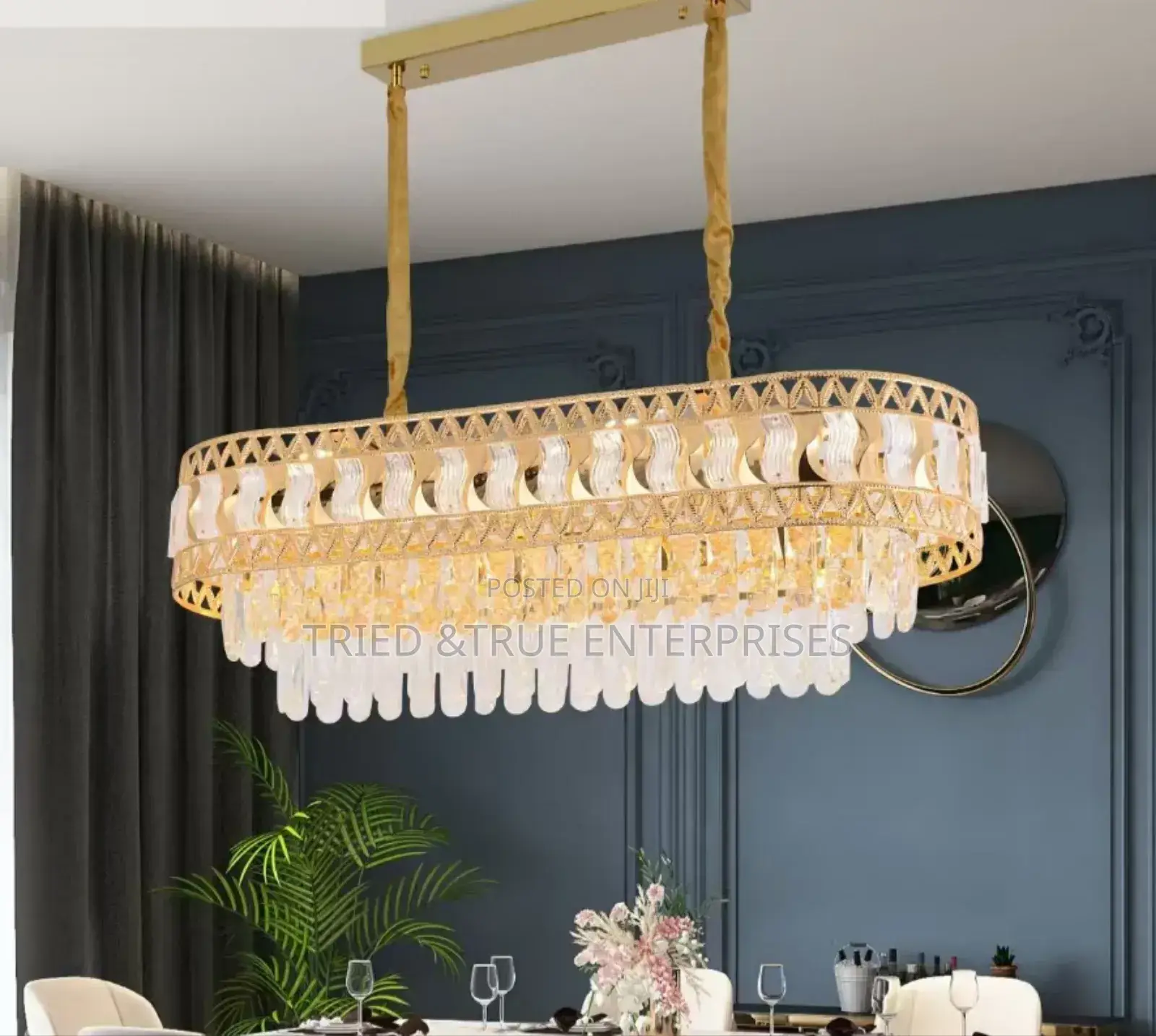 Crystal Gold Led Hanging Chandelier Lights Tq3sj