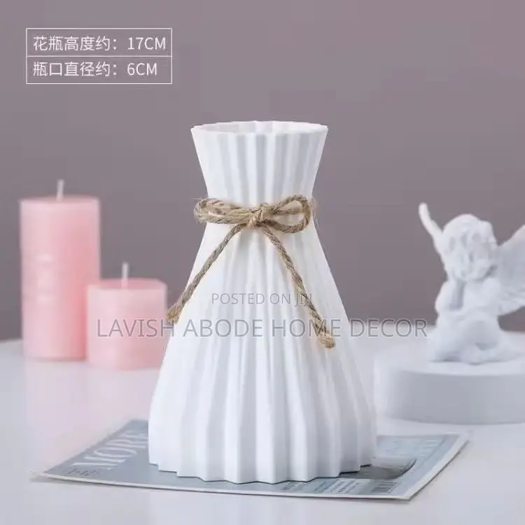 Beautiful Flower Vases - White, Black and Grey